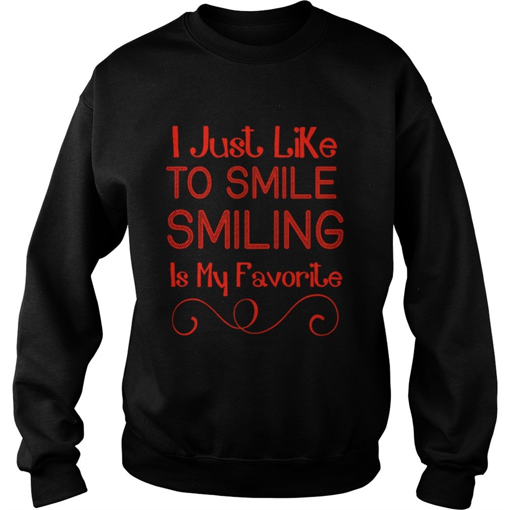 ELF I Lke To Smile Smiling Is My Favorite Christmas shirt