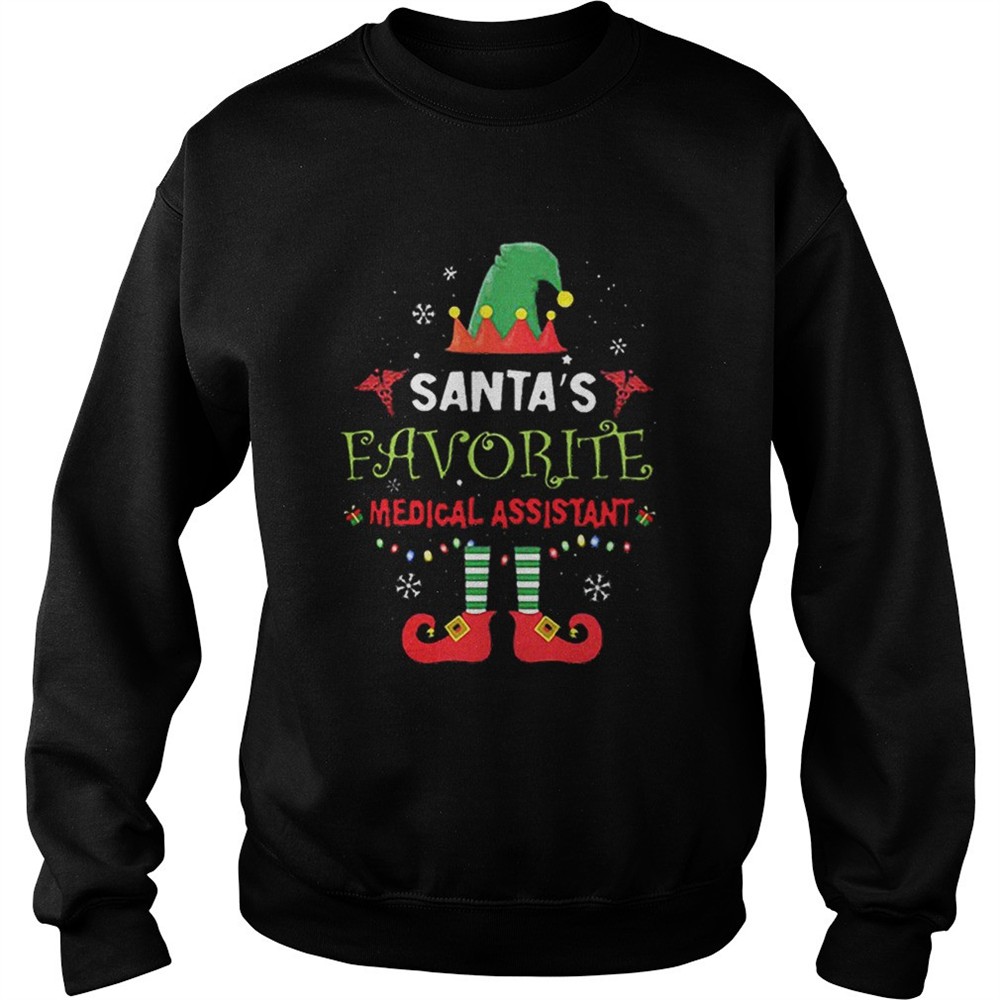 Elf Santas favorite medical assistant shirt