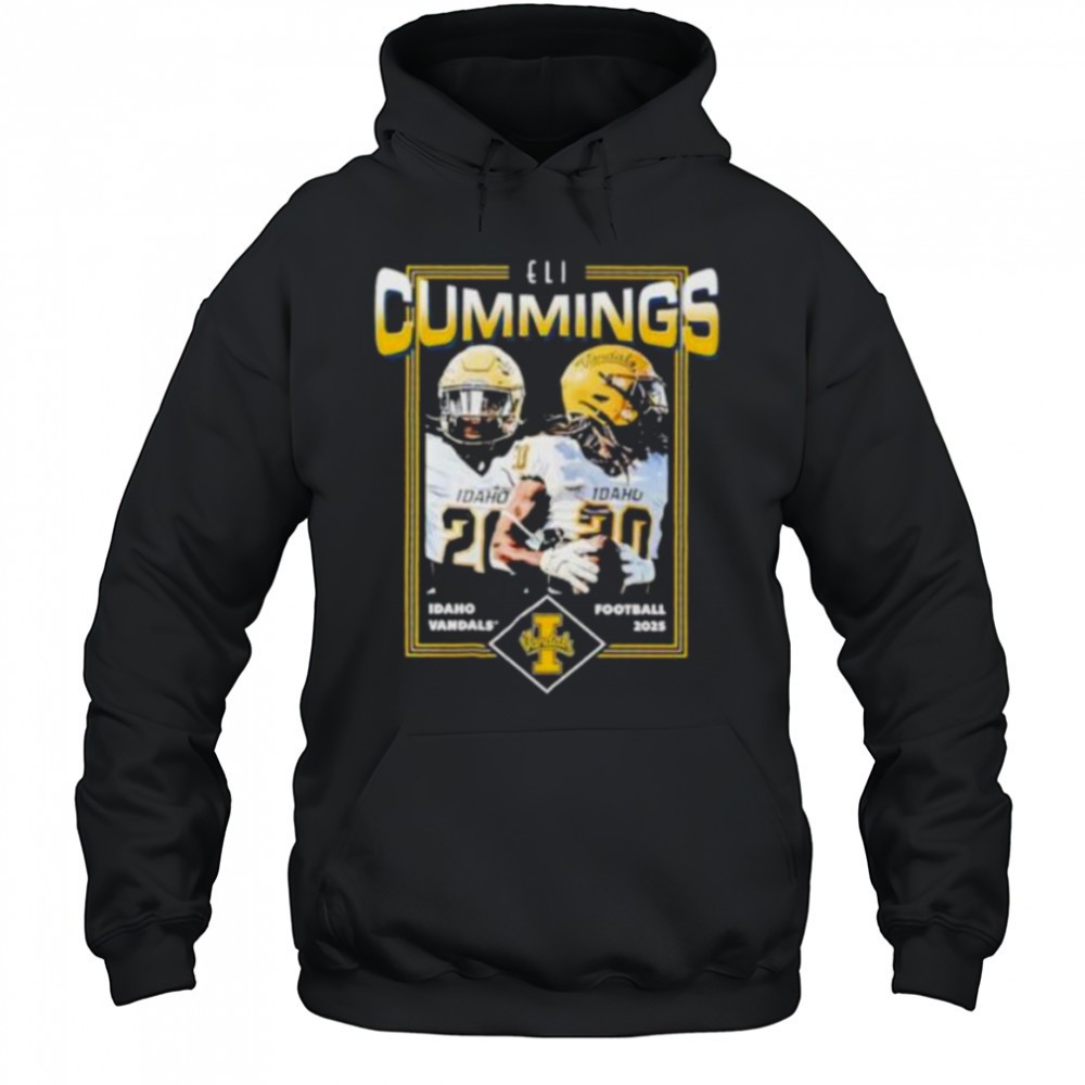 Eli Cummings portrait Idaho Vandals football 2025 shirt