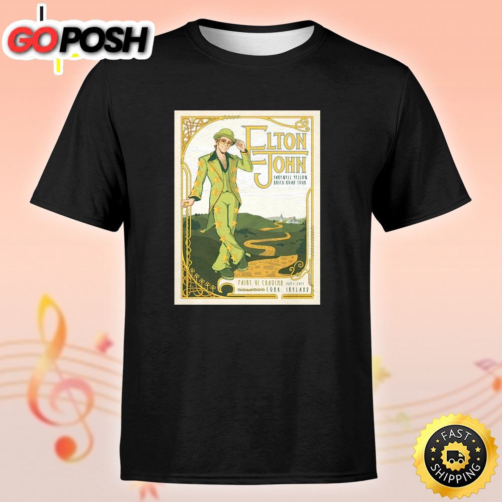 Elton John Cork Farewell Yellow Brick Road Tour Unisex Tshirt