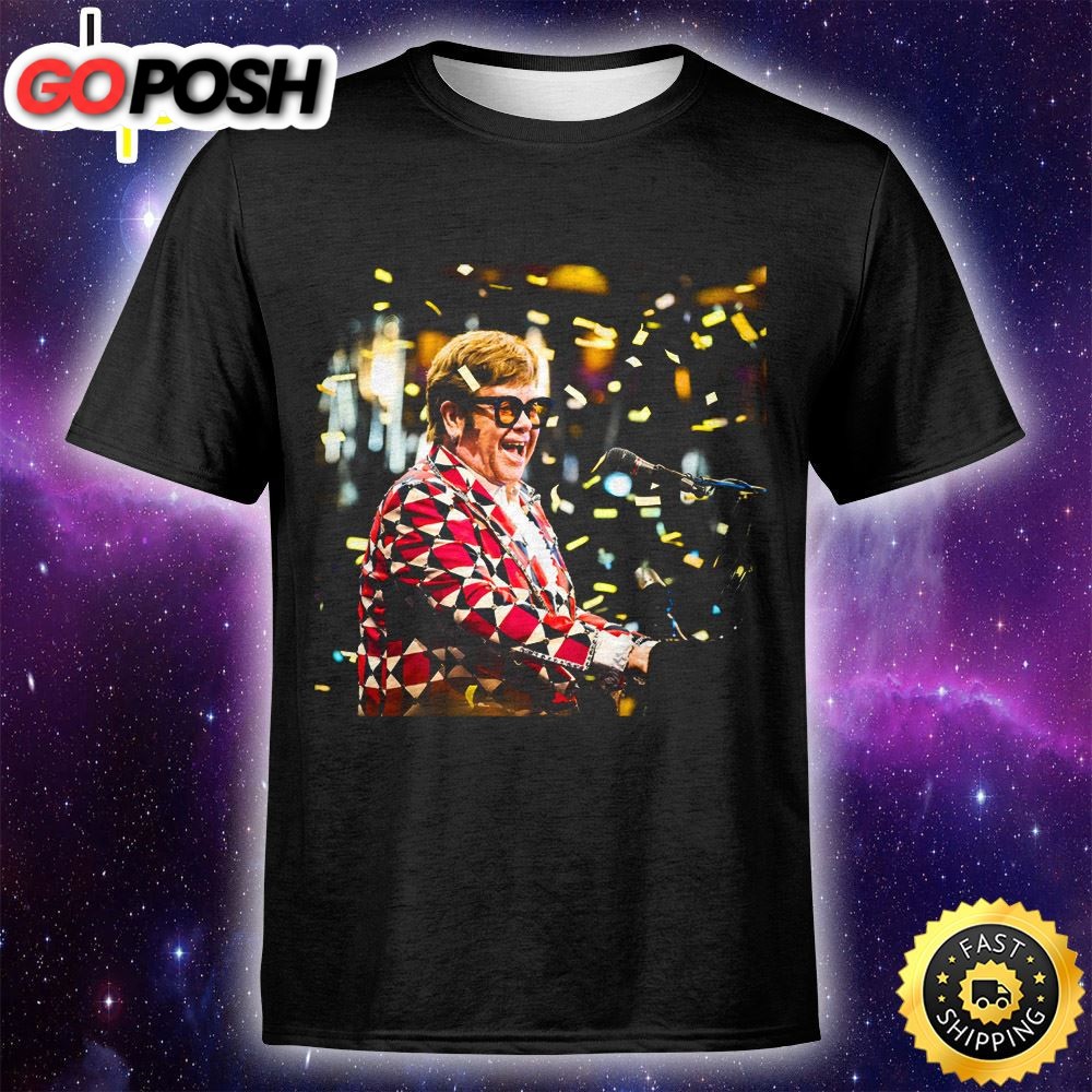 Elton John Farewell Yellow Brick Road The Final Tour – Gillette Stadium Unisex Tshirt