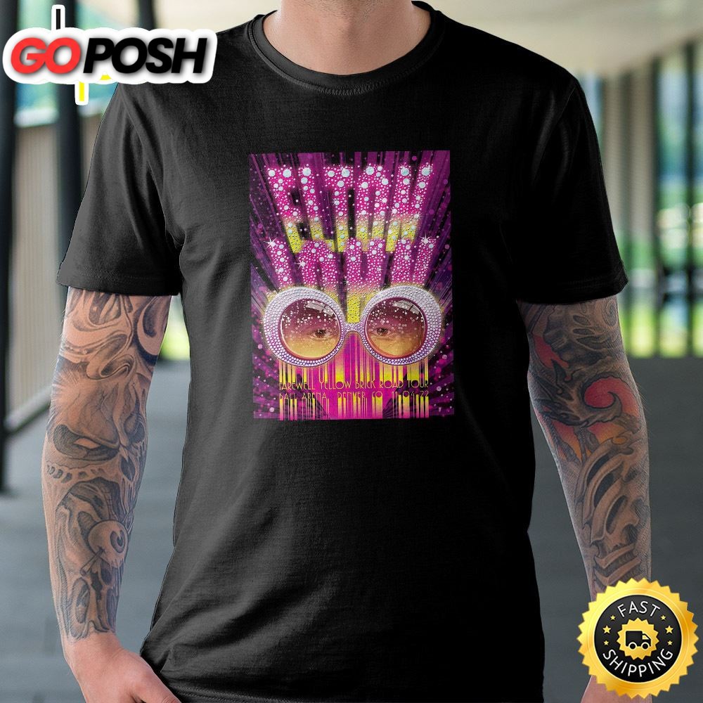 Elton John Farewell Yellow Brick Road Tour 2025 Ball Arena Unisex T-shirt