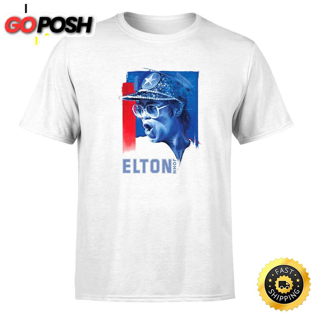 Elton John Tour 2025 November 20 Dodger Stadium Night 2 Unisex White T-shirt