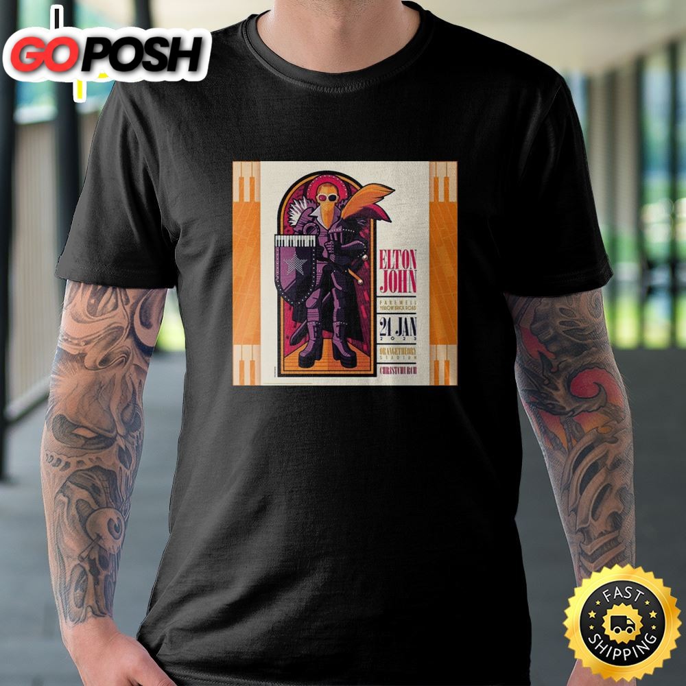 Elton John Tour Orangetheory Stadium Christchurch New Zealand January 24 2025 Unisex Tshirt