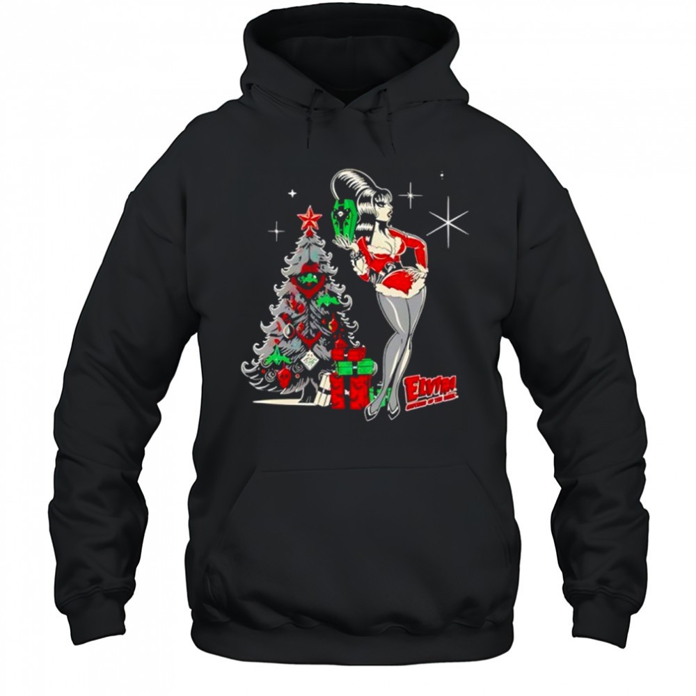Elvira Retro Xmas Tree Christmas shirt