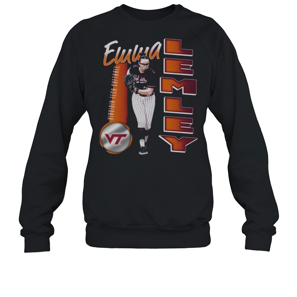 Emma Lemley Illustrated Virginia Tech Hokies Softball NCAA Division I 2025 T-shirt