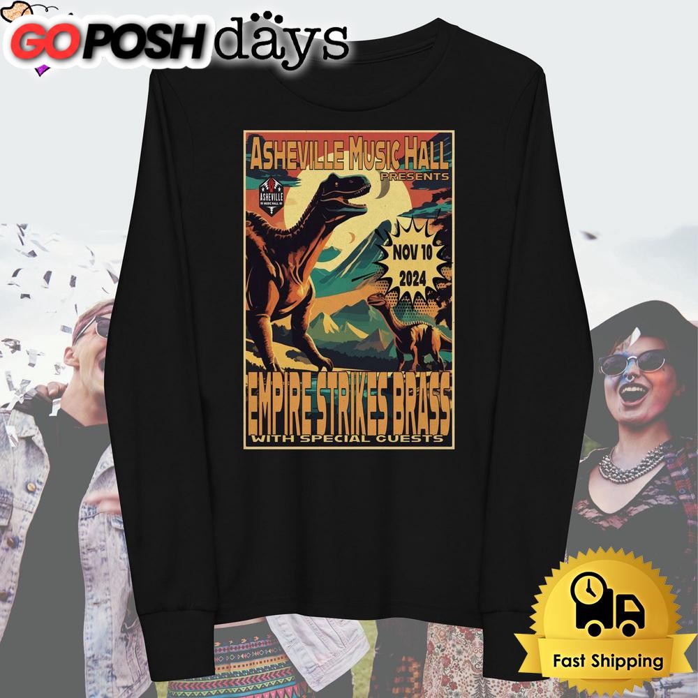 empire-strikes-brass-asheville-music-hall-in-asheville-nc-nov-10-2024-t-shirt-f24qdlbb Empire Strikes Brass Asheville Music Hall In Asheville NC Nov 10 2024 T Shirt