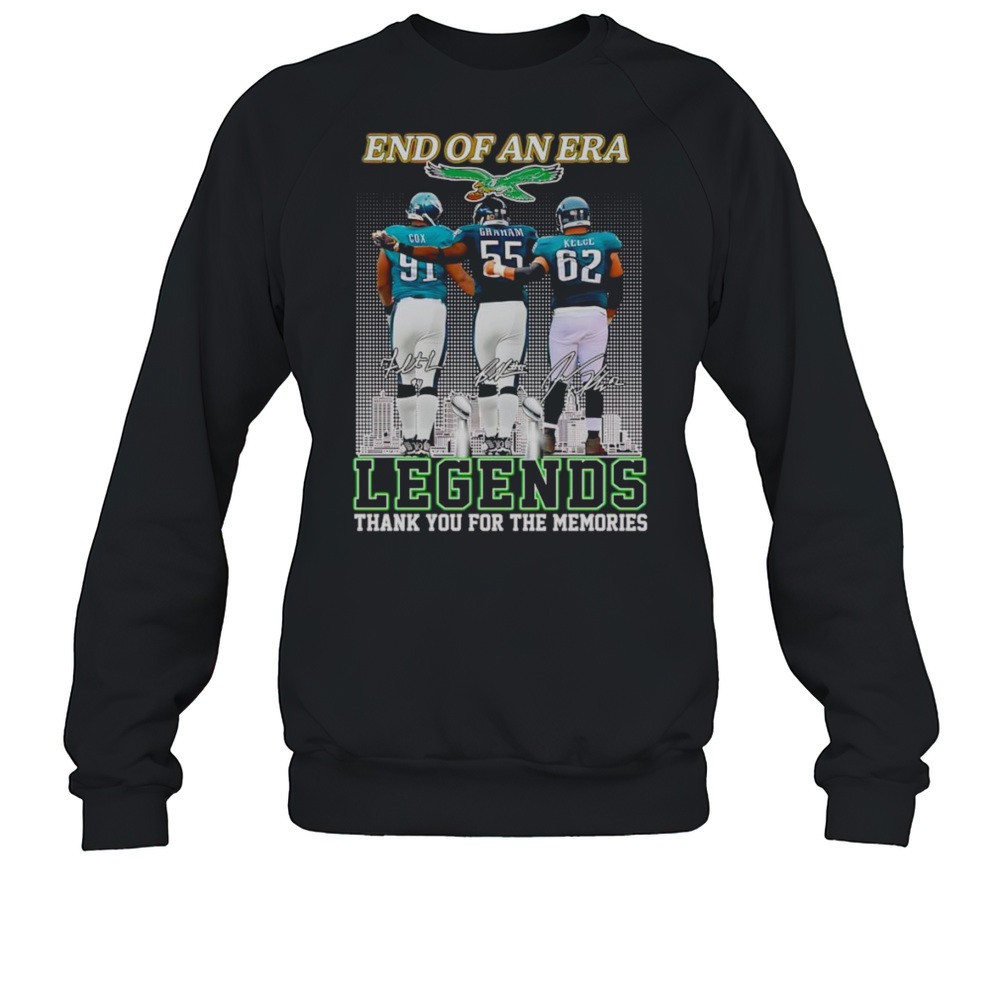End Of An Era Philadelphia Eagles Legends Thank You For The Memories Shirt