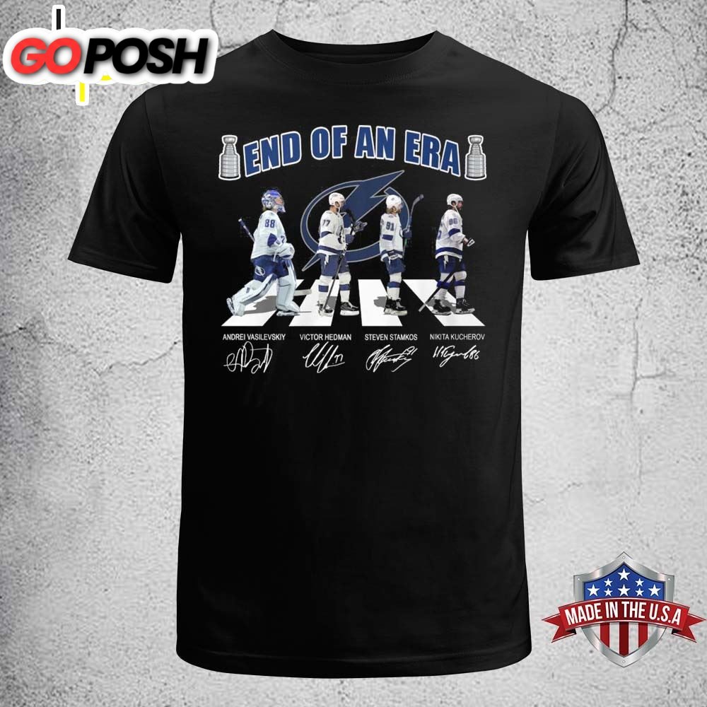 End Of An Era Tampa Bay Lightning Go On The Road Signature Unisex T-shirt