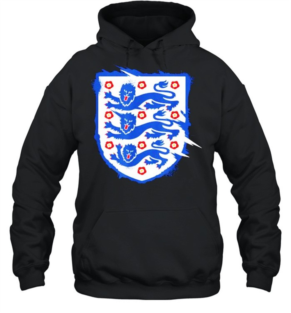 England Three Heraldic Lions Crest Soccer Football 2020 2021 T-Shirt