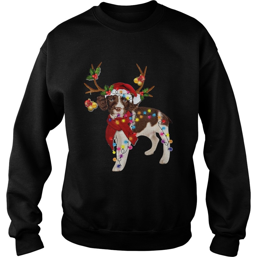 English Springer Spaniel Gorgeous Reindeer Crewneck shirt