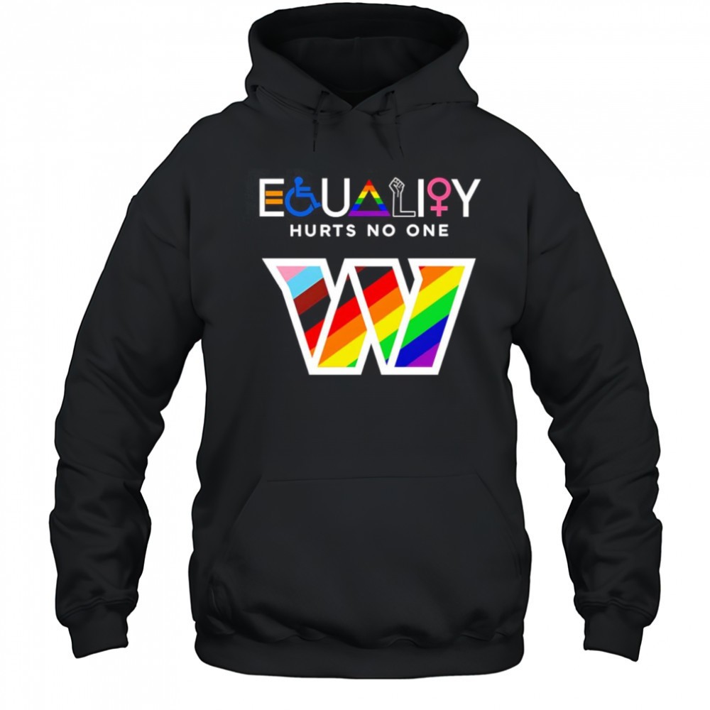 Equality hurts no one Washington Commanders shirt