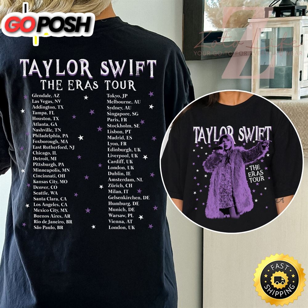 Eras Tour International Dates T-Shirt, TS Eras Tour Merch