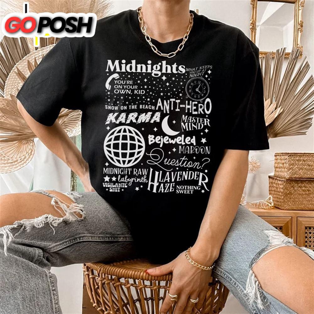 Eras Tour Taylor Swiftie Tshirt Midnights Merch Gift For Friends – Mother Of Cats