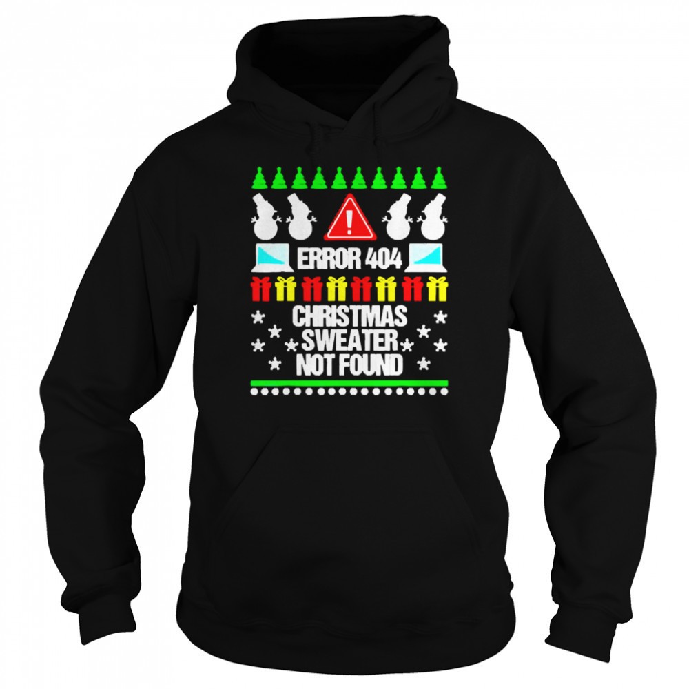 Error 404 Christmas Sweater Not Found Christmas Shirt