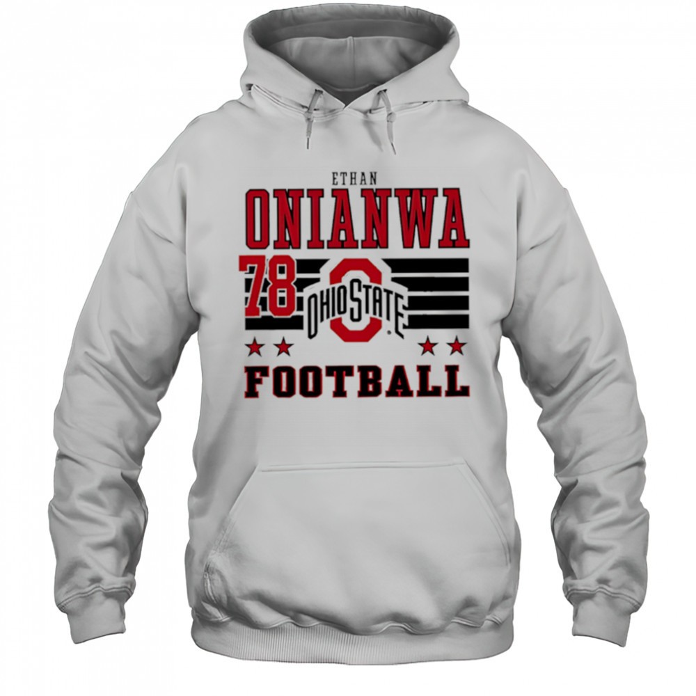 Ethan Onianwa Ohio State Buckeyes Football 78 shirt