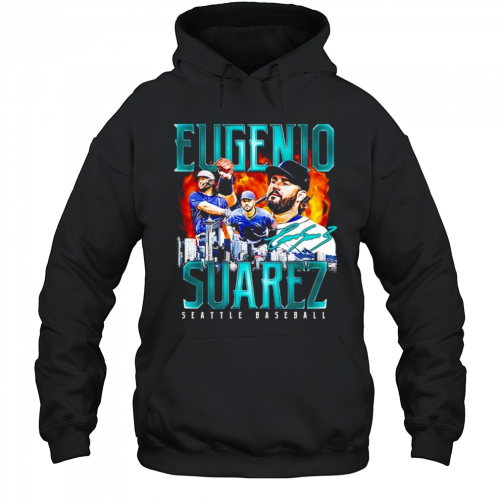 Eugenio Suarez Seattle Mariners baseball retro flair signature shirt
