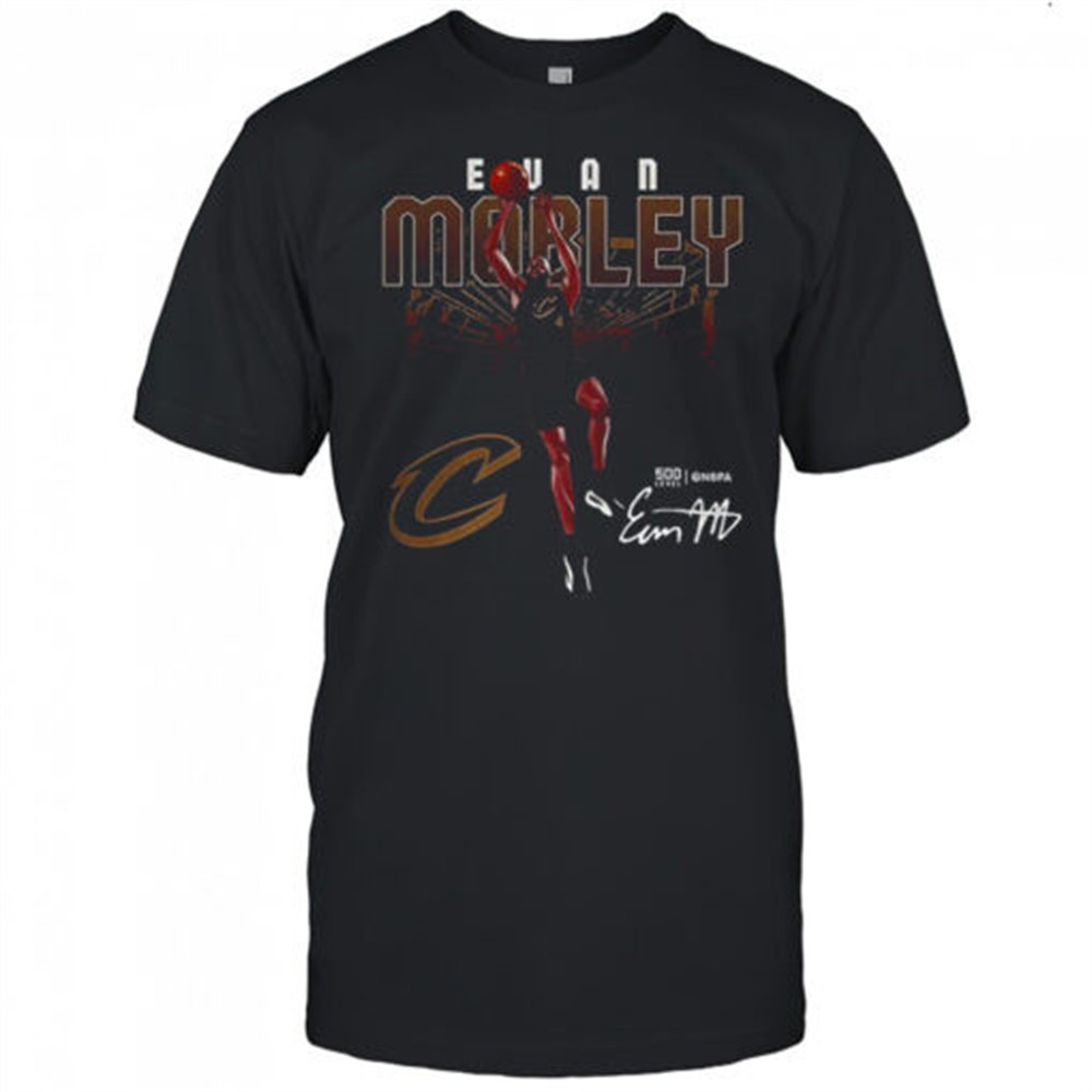 Evan Moble Cleveland Cavaliers basketball shattered signature shirt