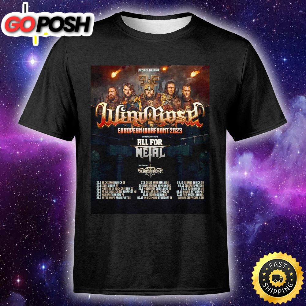 Event Wind Rose Tour 23.09.2025 Budapest Analog Music Hall Unisex T-Shirt