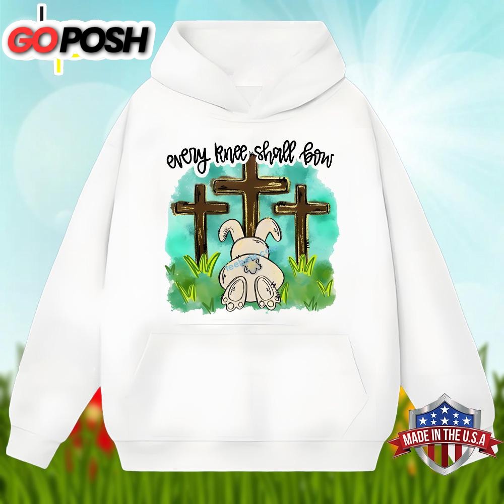 every-knee-shall-bow-and-bunny-cross-easter-shirt-men-women-f31shgug Every Knee Shall Bow And Bunny Cross Easter Shirt Men Women