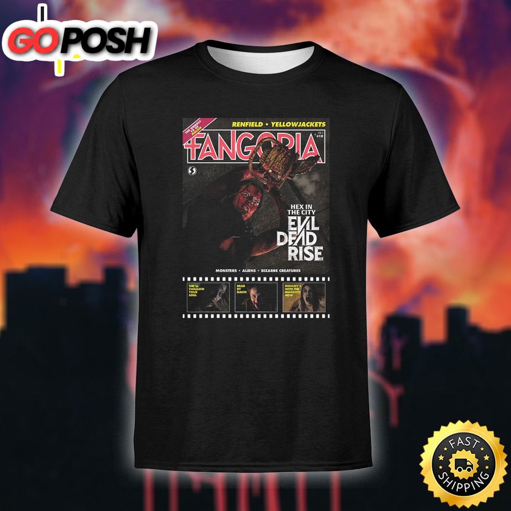 Evil Dead Rise Hex In The City Unisex Black T-Shirt