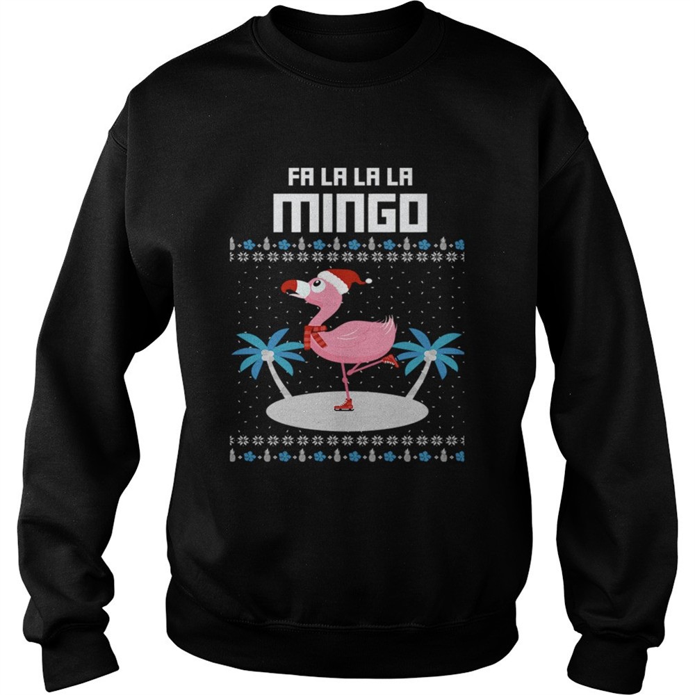 Fa La La Flamingo Ugly Christmas TShirt