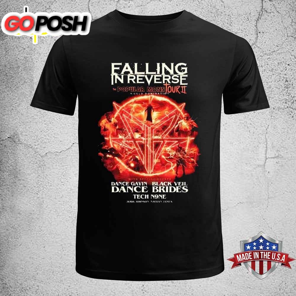 Falling In Reverse Popular Monstour Ii 2025 Unisex T-Shirt