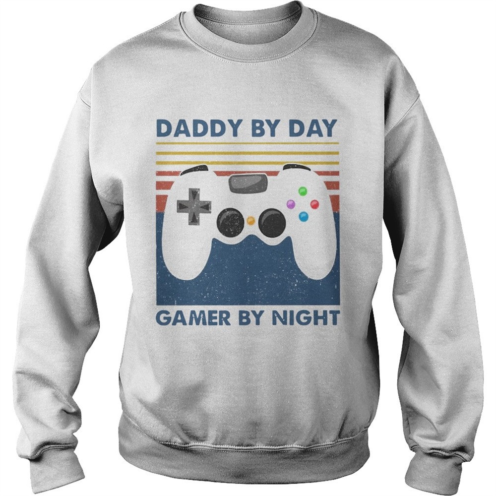 Family Daddy By Day Gamer By Night Vintage shirt