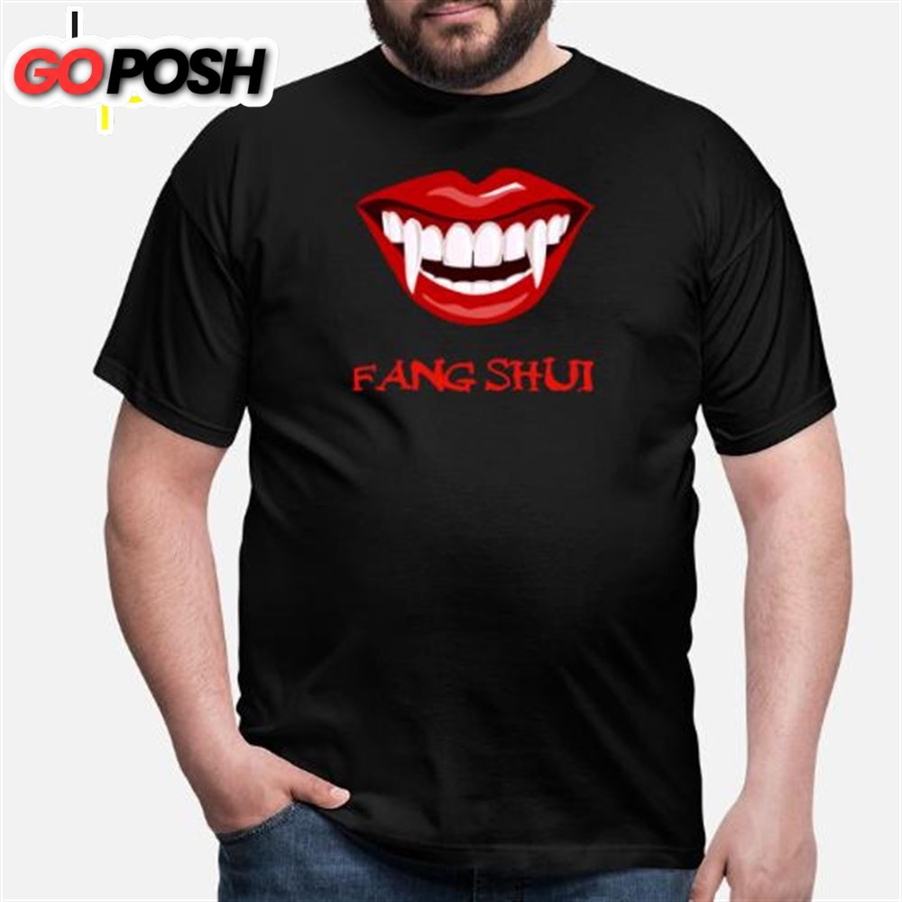 Fang Shui Funny Vampire Halloween Feng Shui Mens T-Shirt