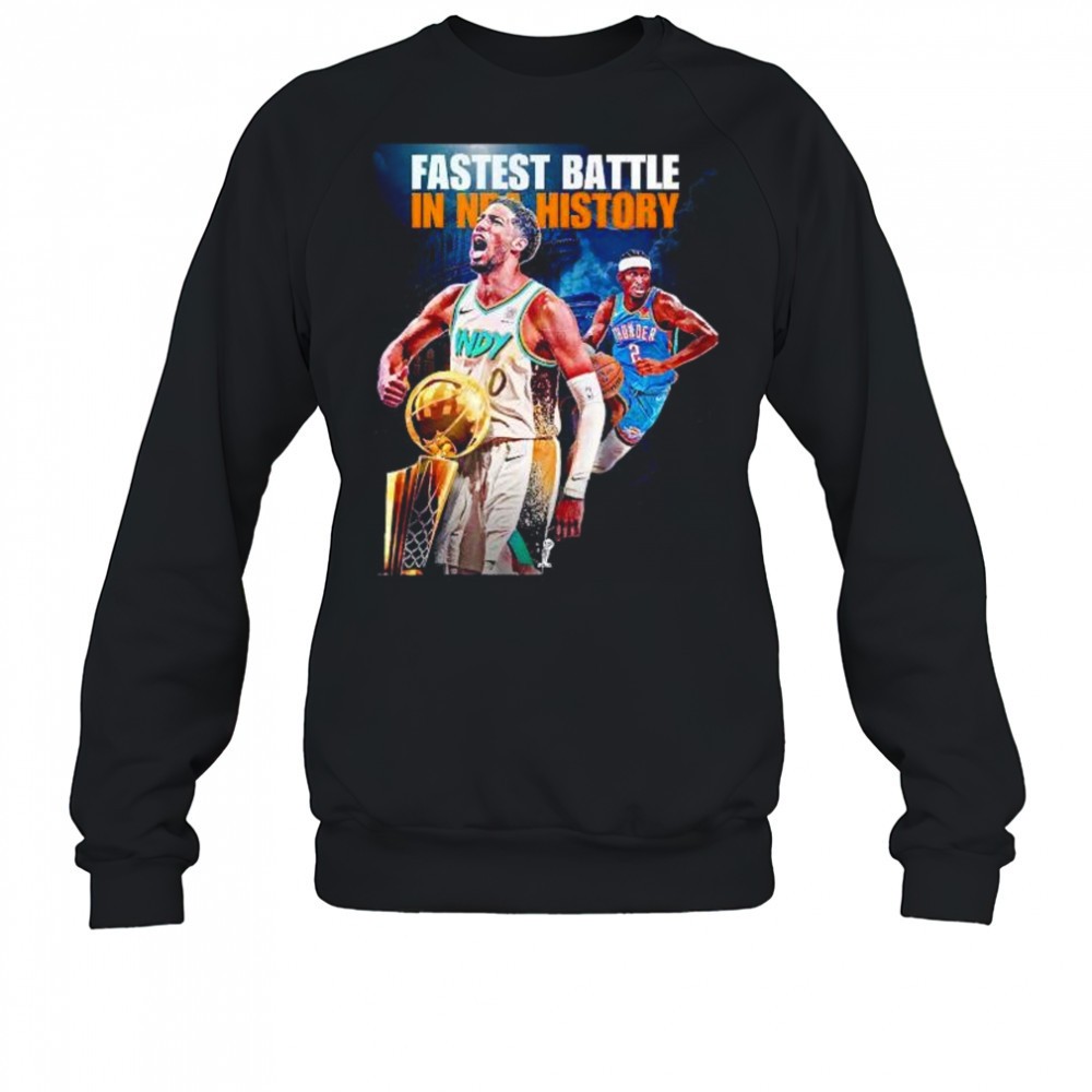fastest-battle-in-nba-history-pacers-and-thunder-matchup-shirt-va1r2ule Fastest battle in NBA history Pacers and Thunder matchup shirt
