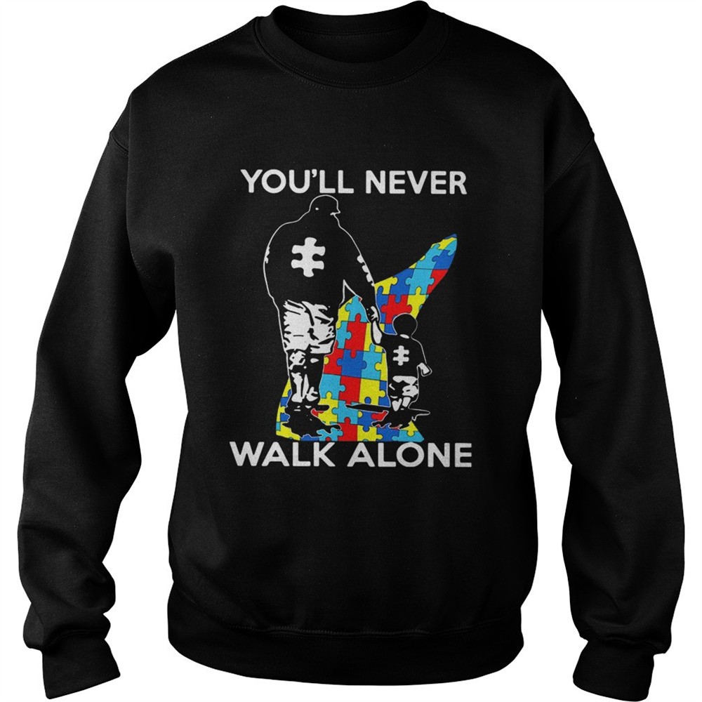 Father youll never walk alone autism shirt