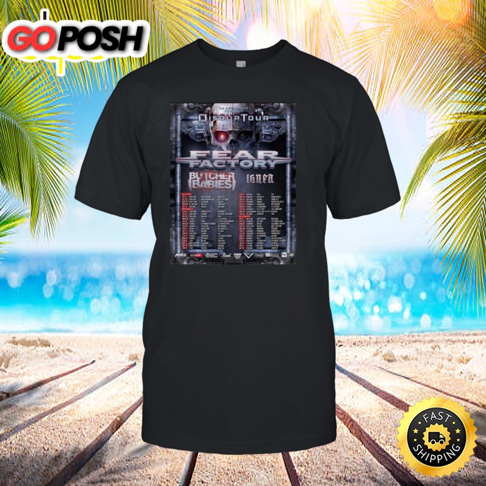 Fear Factory Announce European Tour 2025 Shirt