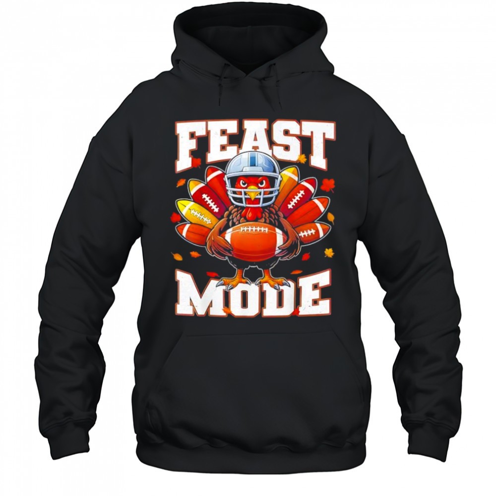 Feast Mode Turkey Vintage Fall Football Thanksgiving shirt