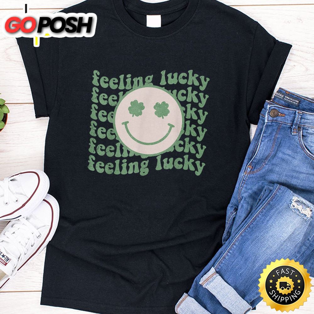 Feeling Lucky Smile Face St. Patrick Day T-Shirt