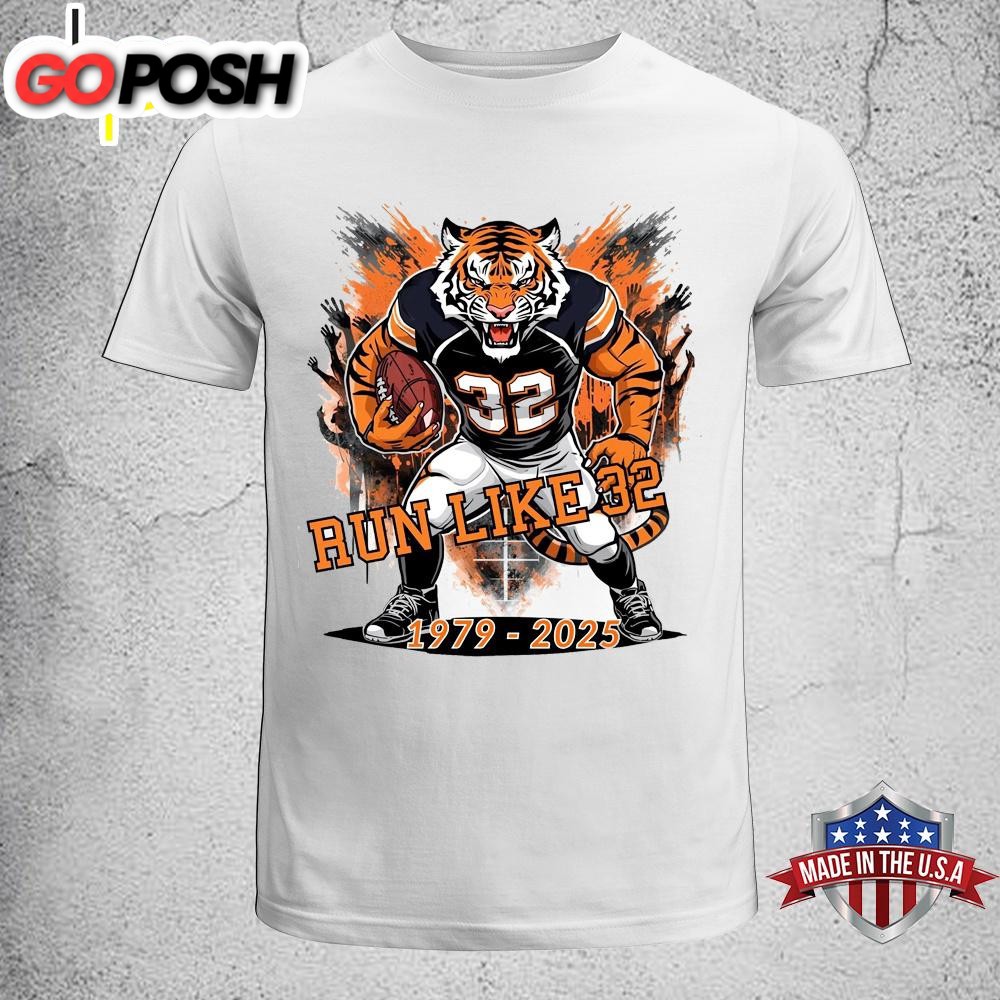 Fierce Tiger Football Run Like 32 Sports Unisex T-Shirt
