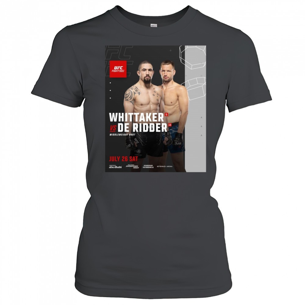 fight-night-whittaker-vs-de-ridder-middleweight-bout-july-26-2025-saturday-poste-7usx0is7 Fight Night Whittaker Vs De Ridder Middleweight Bout July 26 2025 Saturday Poster t-shirt