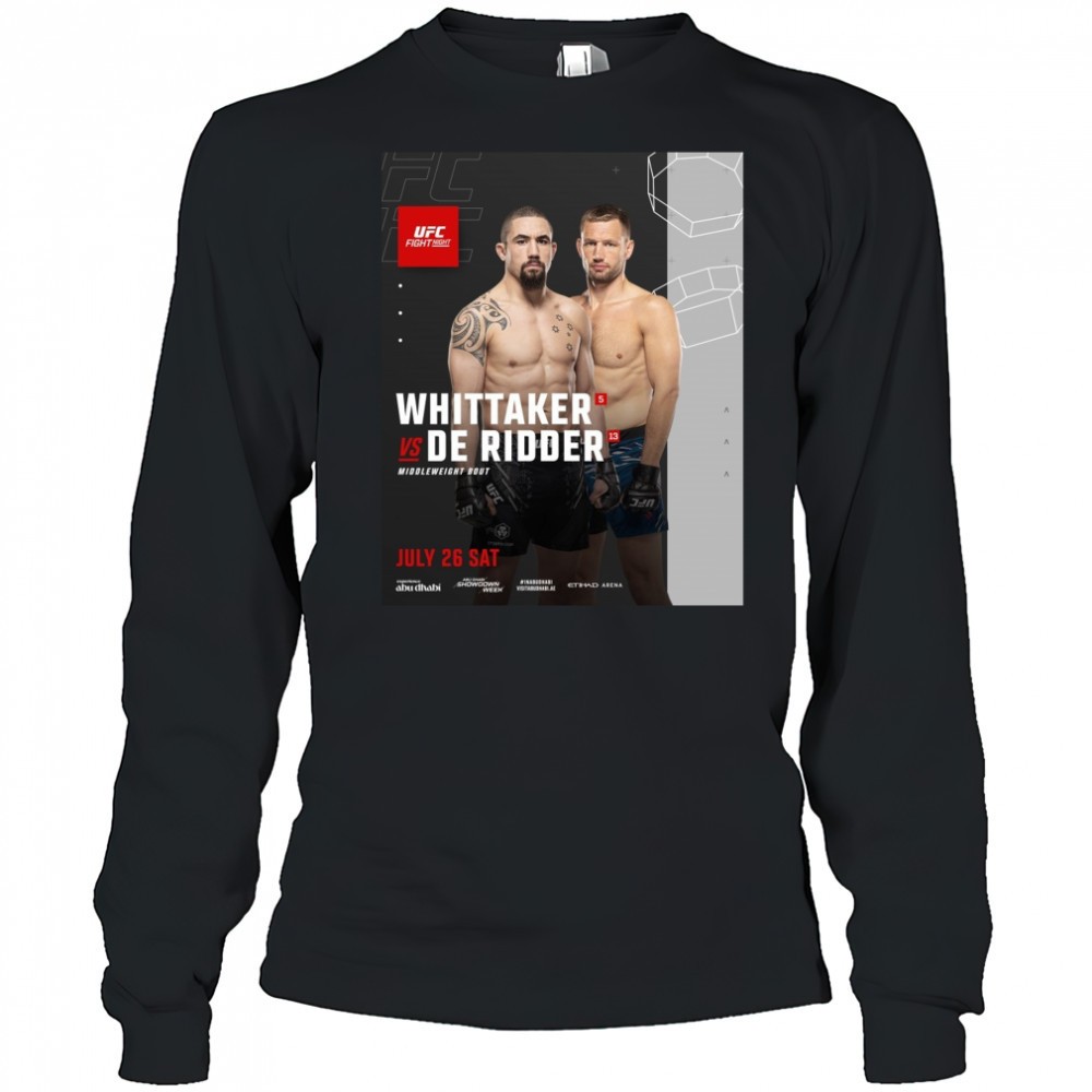 fight-night-whittaker-vs-de-ridder-middleweight-bout-july-26-2025-saturday-poste-7usx0is7 Fight Night Whittaker Vs De Ridder Middleweight Bout July 26 2025 Saturday Poster t-shirt