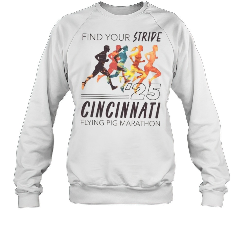 Find Your Stride 2025 Cincinnati Flying Pig Marathon 2025 Shirt
