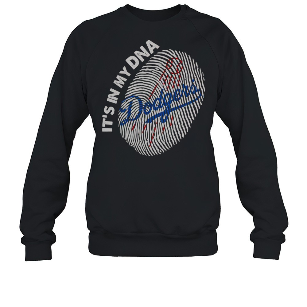 Finger Print Its In My DNA Los Angeles Dodgers T-Shirt