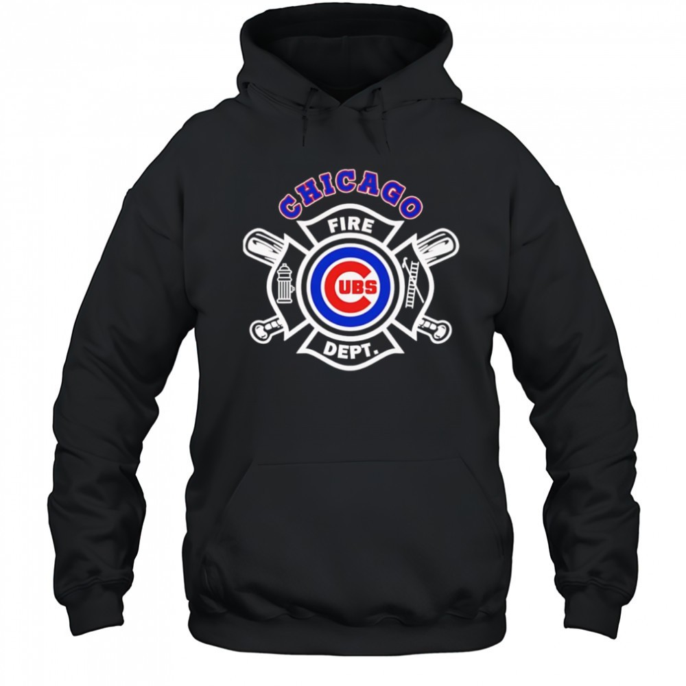 Fire dept Chicago Cubs baseball shirt