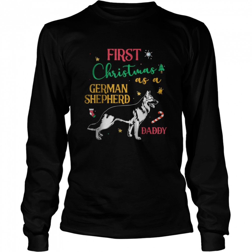 first-christmas-as-a-german-shepherd-daddy-dog-t-shirt-dywl5dqq First christmas as a german shepherd daddy dog T-Shirt