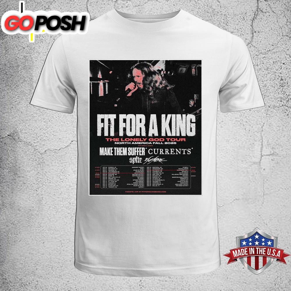 Fit For A King Fall Tour North America Unisex T-Shirt