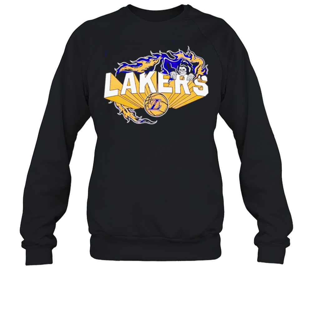 flaming-grim-reaper-los-angeles-lakers-logo-shirt-x2aer43c Flaming Grim Reaper Los Angeles Lakers logo shirt