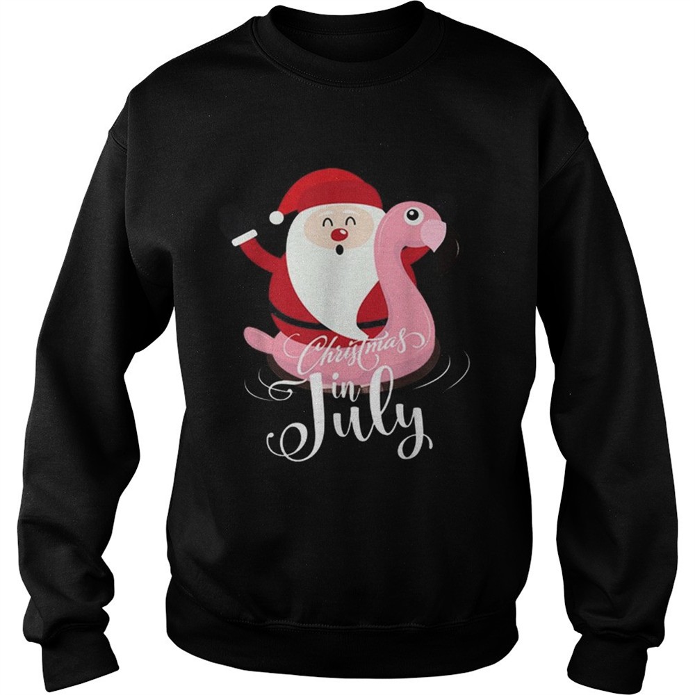 Flamingo Christmas In July Party Xmas Partys shirt