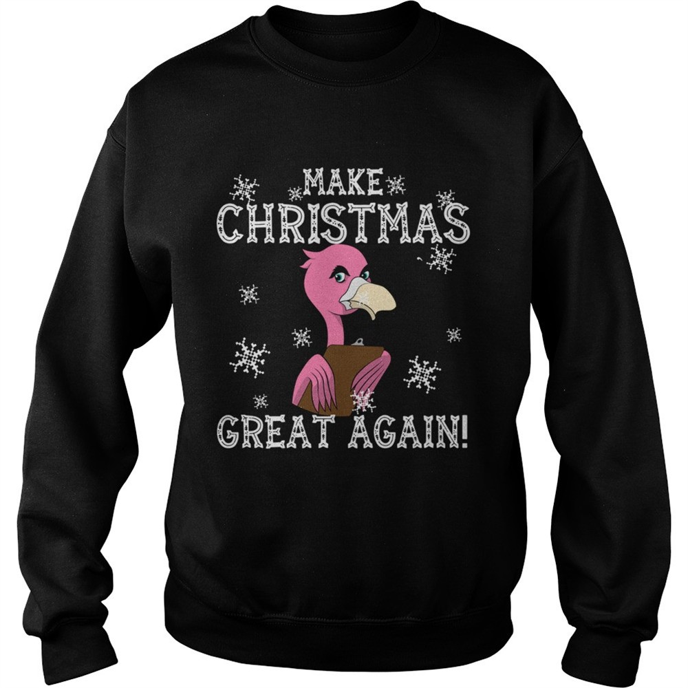 Flamingo Make Christmas Great Again shirt
