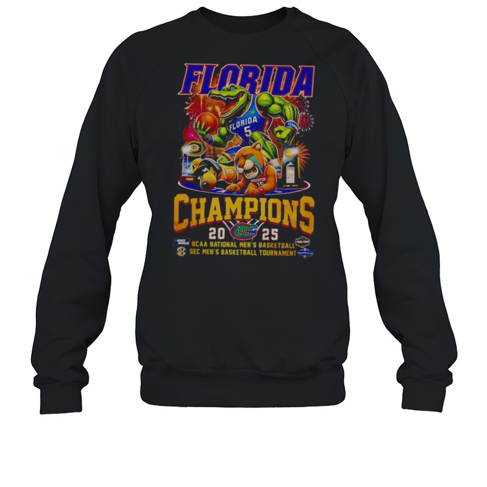 Florida Florida Champions 2025 Ncaa National Mens Basketball Sec Mens Basketball Tournament Shirt