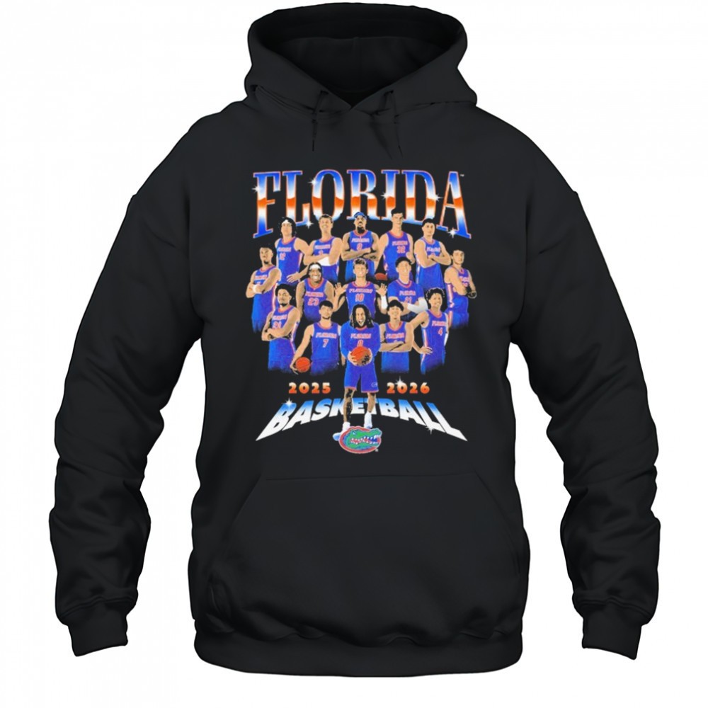 Florida Gators 2025-2026 Mens Players Basketball Team T-shirt