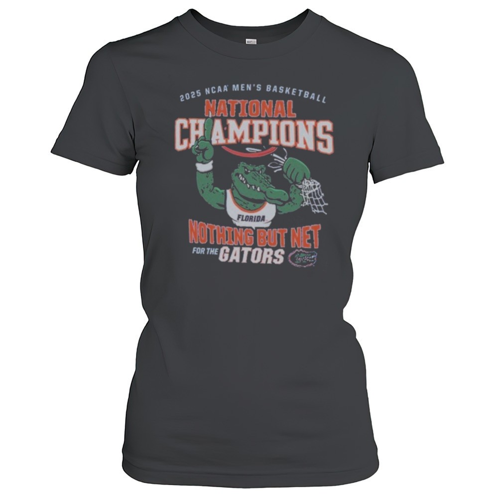 florida-gators-2025-ncaa-mens-basketball-national-champions-nothing-but-net-for-jhs3wkr8 Florida Gators 2025 NCAA Mens Basketball National Champions Nothing But Net For The Gators Mascot T Shirts