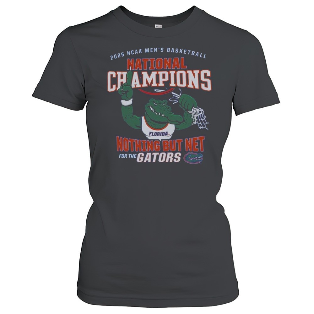 florida-gators-2025-ncaa-mens-basketball-national-champions-nothing-but-net-masc-f9eabehb Florida Gators 2025 NCAA Mens Basketball National Champions Nothing But Net Mascot Shirt