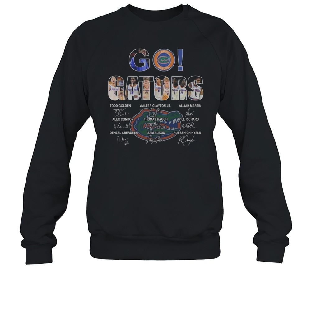 Florida Gators Basketball Go Gators Signatures 2025 Shirt